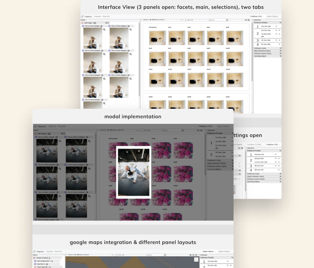 A mockup of a project